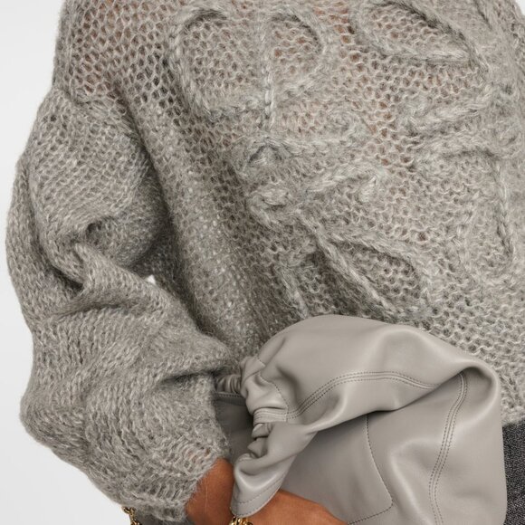 Loewe Anagram open-knit mohair-blend sweater - Picture 4 of 13